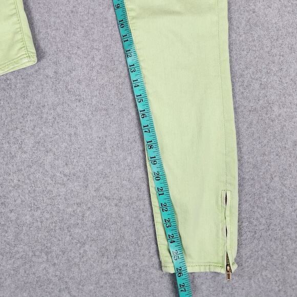 Free People Jeans Womens Size 25 Mint Green Zippered Ankle - Picture 15 of 16